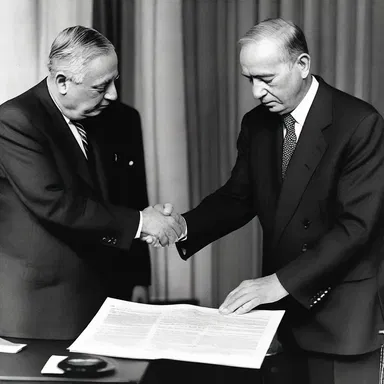 During the negotiations at the treaty signing, both countries bargained for favorable terms.