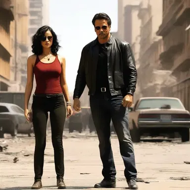 The protagonist bargained with the villain to save the lives of innocent people in the action-packed film.