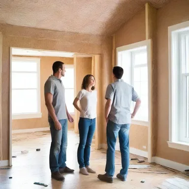 The homeowners bargained with the contractors to get the best deal for their dream house renovation.