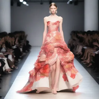 The art object, a beautifully designed dress, made a stunning statement on the runway.