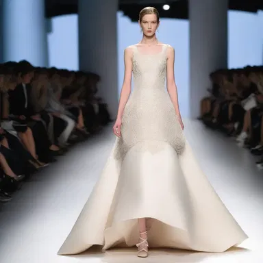 The art object, a beautifully designed dress, made a stunning statement on the runway.