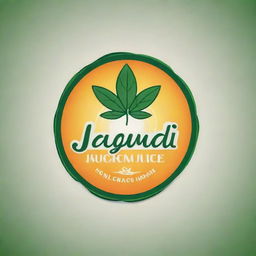 Design a unique and nature-themed logo for a product named 'Lagundi Juice Healer', incorporating elements of healing, the lagundi plant, and juice.