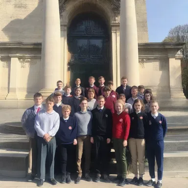 To round out their knowledge of World War II, the students visited the historical site where the famous battle took place.