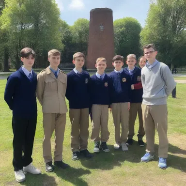 To round out their knowledge of World War II, the students visited the historical site where the famous battle took place.