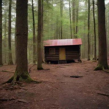 The isolated cabin in the woods had no connectivity, leaving the protagonists completely cut off from the outside world.