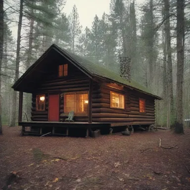 The isolated cabin in the woods had no connectivity, leaving the protagonists completely cut off from the outside world.