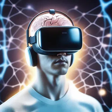 In the futuristic world of virtual reality, the protagonist's brain was directly connected to the global connectivity network.