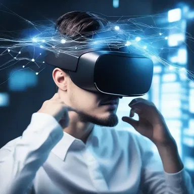 In the futuristic world of virtual reality, the protagonist's brain was directly connected to the global connectivity network.