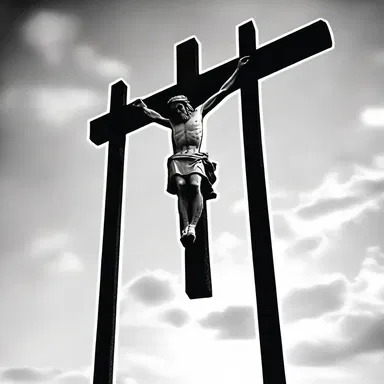 The crossbar is an important symbol in Christianity, representing the horizontal beam on which Jesus was crucified.