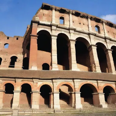 During the construction of the ancient Roman Colosseum, crossbars were used to support the massive stone arches.