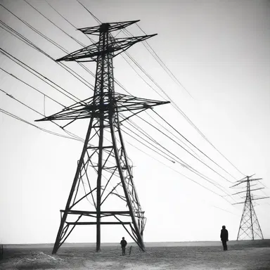 During the construction of the first telegraph line in the 19th century, crossbars were used to support the wires across long distances.