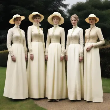 The white Anglo-Saxon Protestant socialites set the fashion trends with their elegant and sophisticated attire.