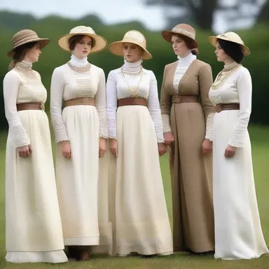 The white Anglo-Saxon Protestant socialites set the fashion trends with their elegant and sophisticated attire.