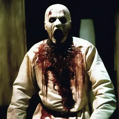 In the horror movie, the villain cannibalized his victims to create fear and terror.