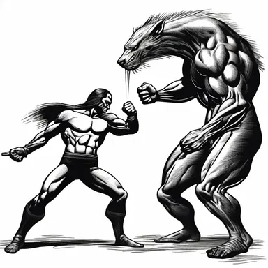 In the novel, the antagonist resorts to cannibalizing their enemies to gain their strength and power.