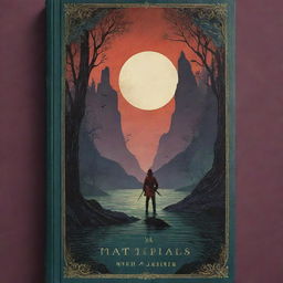 A captivating book cover with rich colors and intriguing graphics. It should evoke a sense of mystery and adventure.