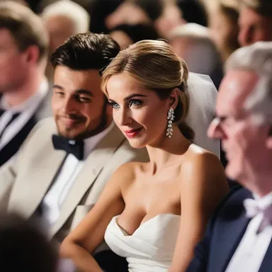 The couple shared a suggestive glance across the crowded room, hinting at their secret desires.