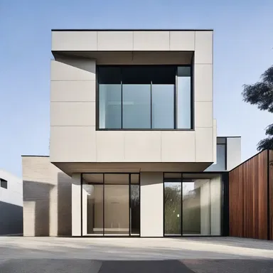 The sleek lines and minimalist aesthetic of the building were suggestive of modern architecture.