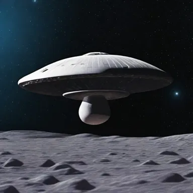 The unidentified object floating in space was suggestive of an extraterrestrial spacecraft.