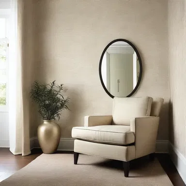 The interior designer incorporated lyrate patterns in the wallpaper design, adding a touch of elegance to the room.