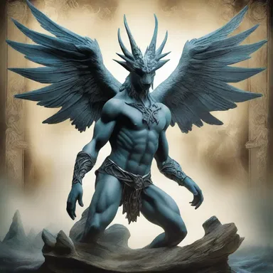 The cover of the fantasy novel featured a mystical creature sculpted in basso rilievo, creating a striking visual element.