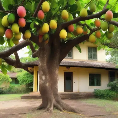 In the movie, the main character's house was surrounded by a beautiful mango tree, symbolizing abundance and growth.