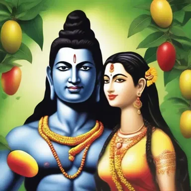According to Hindu mythology, the god Shiva planted a mango tree as a symbol of love and fertility.