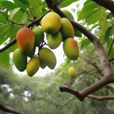 In the novel, the protagonist reminisced about their childhood spent climbing mango trees and eating the ripe fruits with friends.