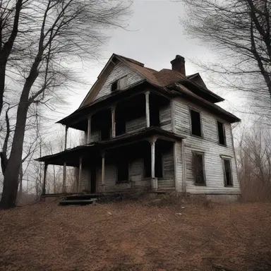 The abandoned house on the hill sent shivers down the spine of anyone who dared to approach, especially when they caught sight of a tattered, cocked hat lying on the porch.