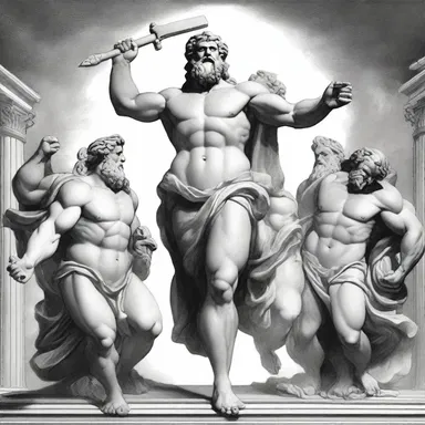 In Greek mythology, Zeus punished the Titans by sentencing them to eternal axial rotation.