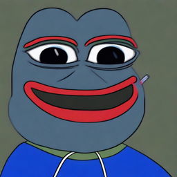 A high-resolution digital art piece featuring big-pepe the Frog