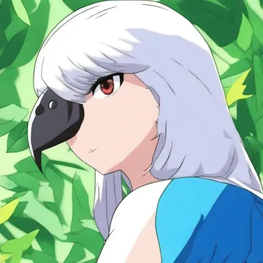 In the anime series, the main character has a pet bird with a highly developed preen gland.