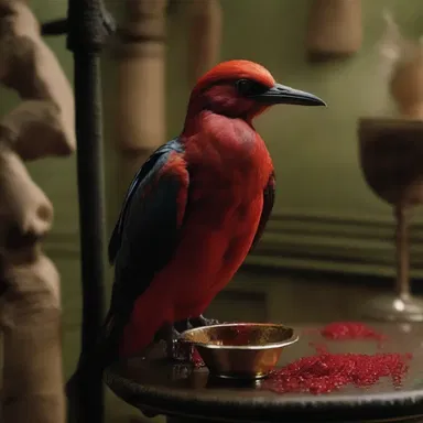 In the horror movie, the villain uses the secretions from the preen gland of birds to create a deadly potion.