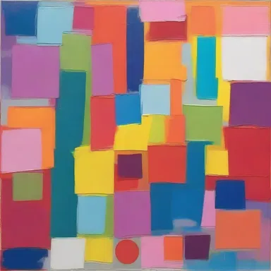 The artist used a daring color palette, combining vibrant hues that created a dynamic and bold artwork.