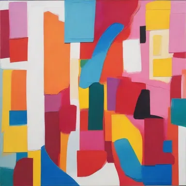 The artist used a daring color palette, combining vibrant hues that created a dynamic and bold artwork.