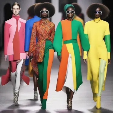 The fashion designer's daring choice to combine bold colors and unconventional fabrics made a statement on the runway.