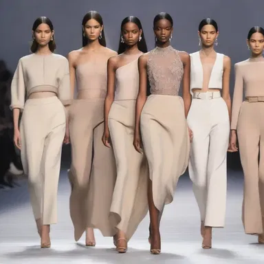 The designer's latest collection embraced a unique blend of elegance and dowdiness, redefining the concept of fashion itself.