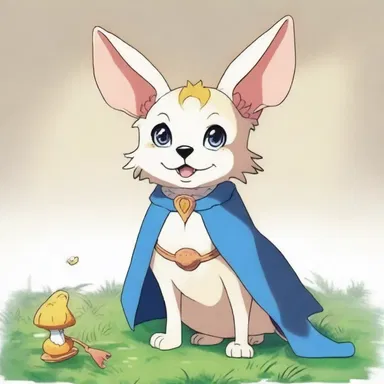 The main character in the anime series had a pet coney which possessed magical abilities.