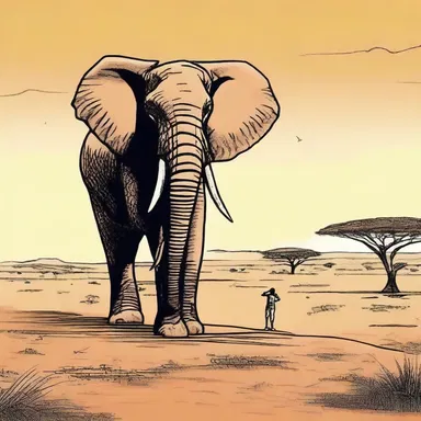 In the novel, the protagonist encounters a coney while exploring the wild African savannah.