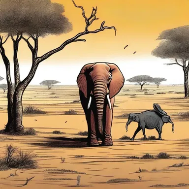 In the novel, the protagonist encounters a coney while exploring the wild African savannah.