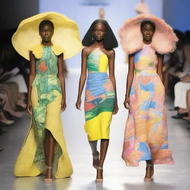 The fashion designer showcased a unique collection inspired by the colors and patterns of the coney's natural habitat.