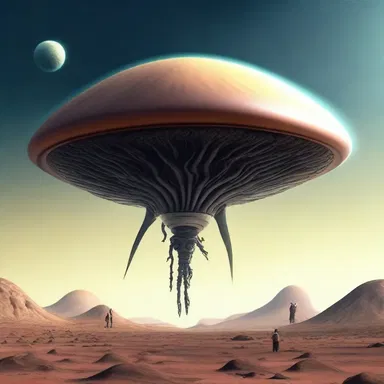 In the year 3010, humans have discovered alien life forms on a distant planet, including a strange, luminous coney that levitates above the ground.