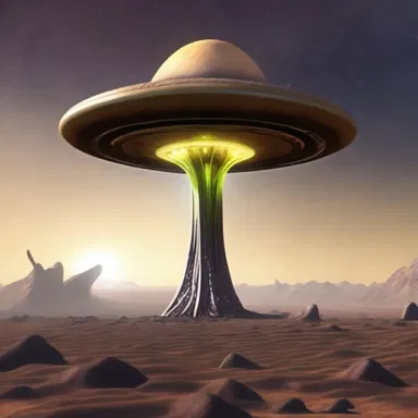 In the year 3010, humans have discovered alien life forms on a distant planet, including a strange, luminous coney that levitates above the ground.