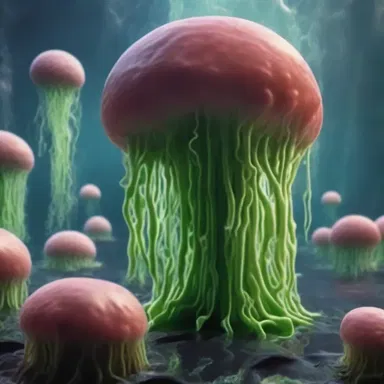 In the realm of mythology, it is said that the slime bacteria were born from the primordial ooze, forming colonies in self-produced slime as a symbol of the chaotic forces of creation.