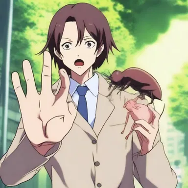 In the anime series 'Parasyte: The Maxim', one of the main characters encounters a chigoe flea that attaches itself to his hand.