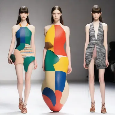 The fashion designer created a unique collection inspired by the colors and patterns of the tetherball game, incorporating circular motifs and pole-like structures into their designs.