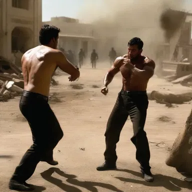 The action scenes in the movie were rattling intense.
