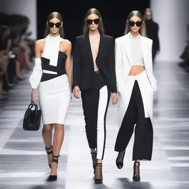 The monochromacy trend has become popular in the fashion industry, with models strutting down the runway in head-to-toe black and white outfits.