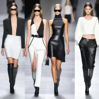 The monochromacy trend has become popular in the fashion industry, with models strutting down the runway in head-to-toe black and white outfits.