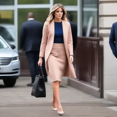She carefully planned her outfit for the morrow, ensuring she would make a stylish impression on her first day of work.